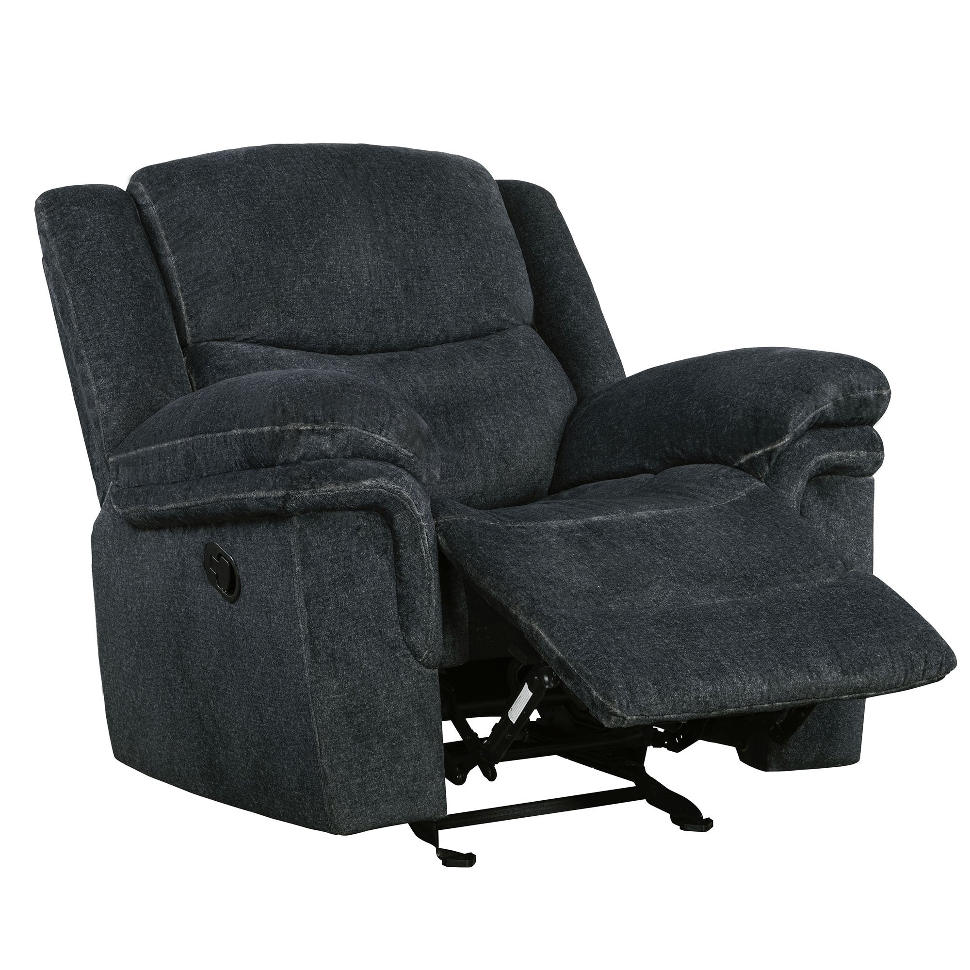 Dark Blue Manual Reclining Sofa W25920