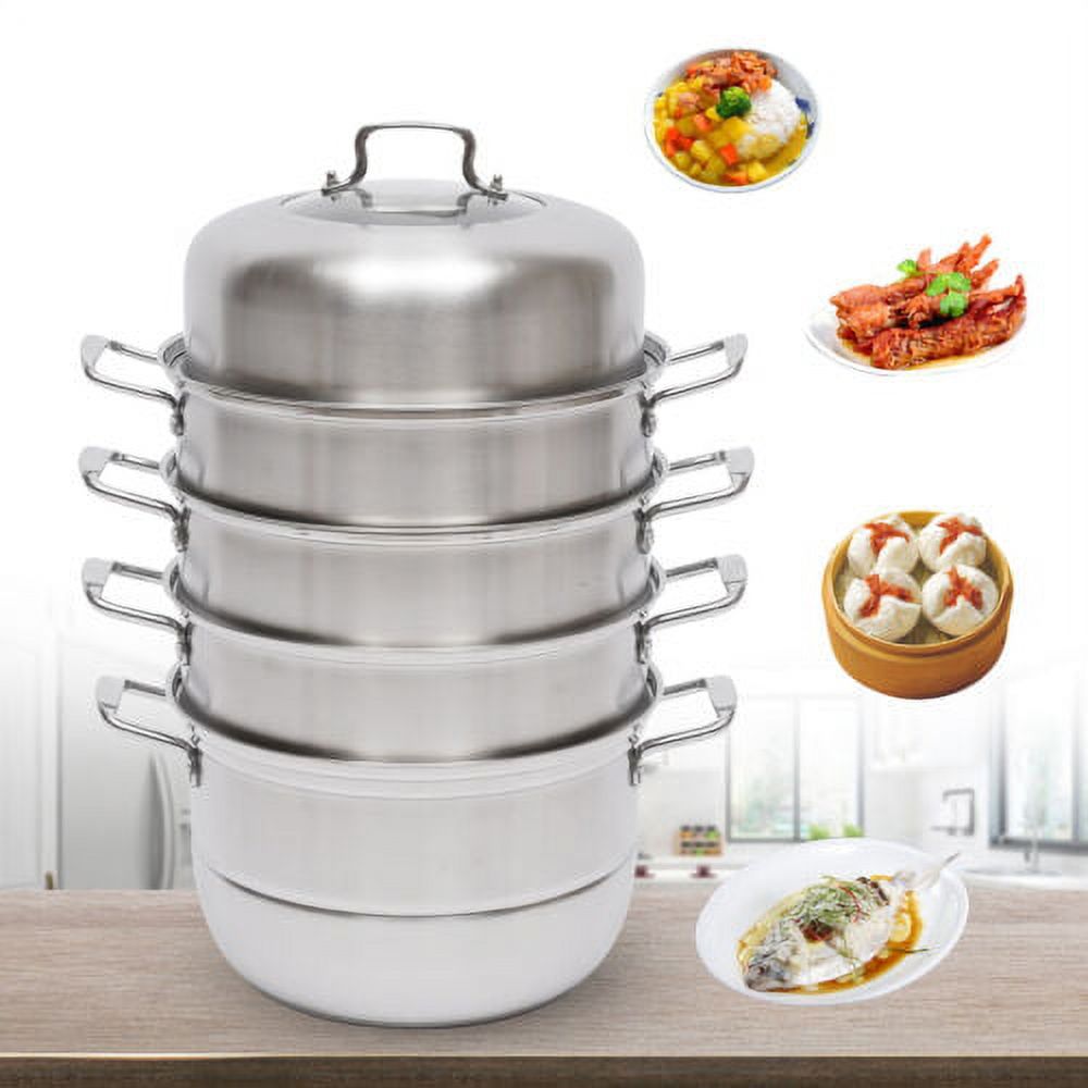 5 Tier Stainless Steel Steamer Cookware G494
