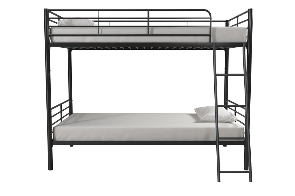 Black Twin over Twin Metal Bunk Bed K161976