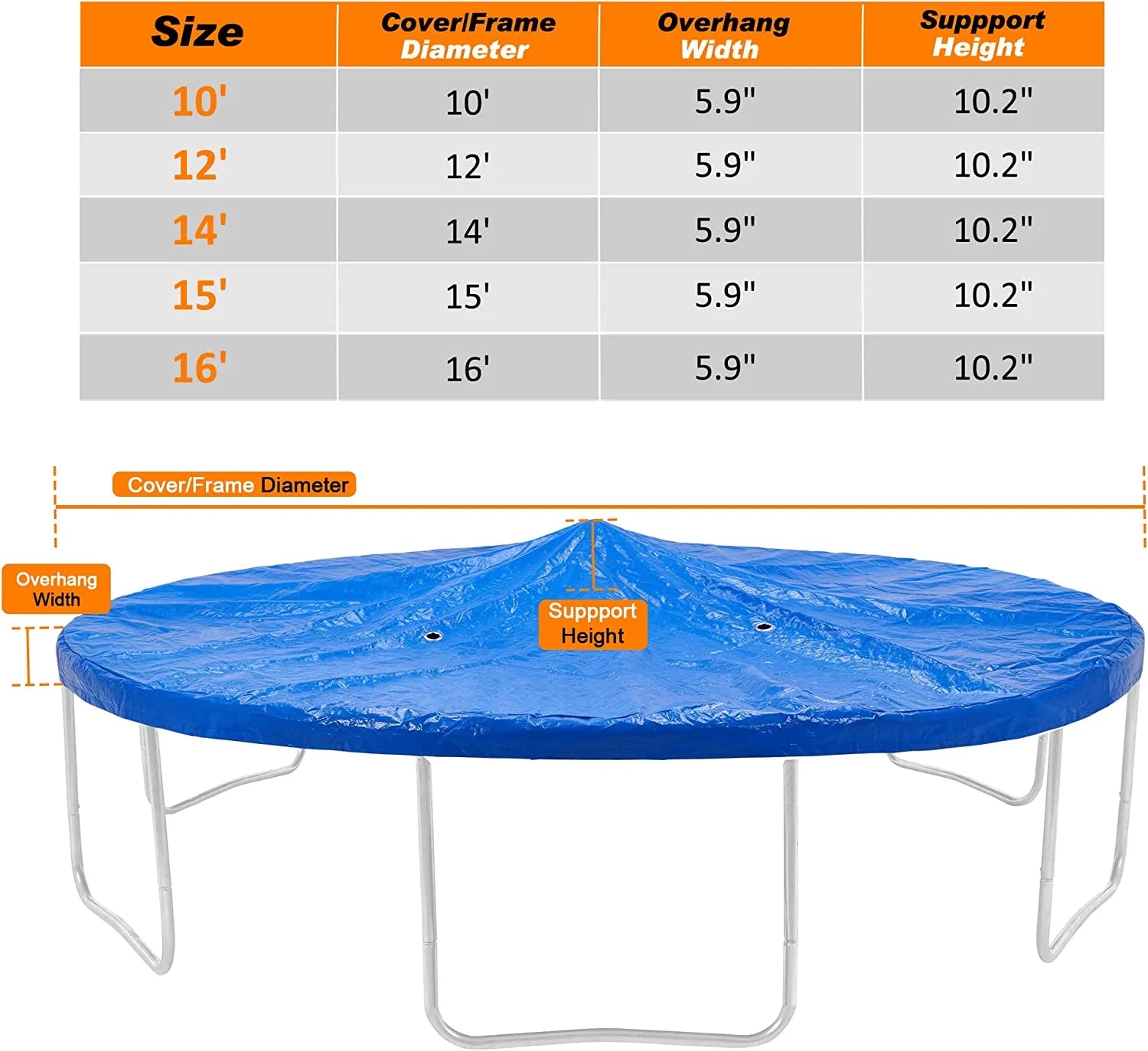 10 Foot Trampoline Winter Cover X758204