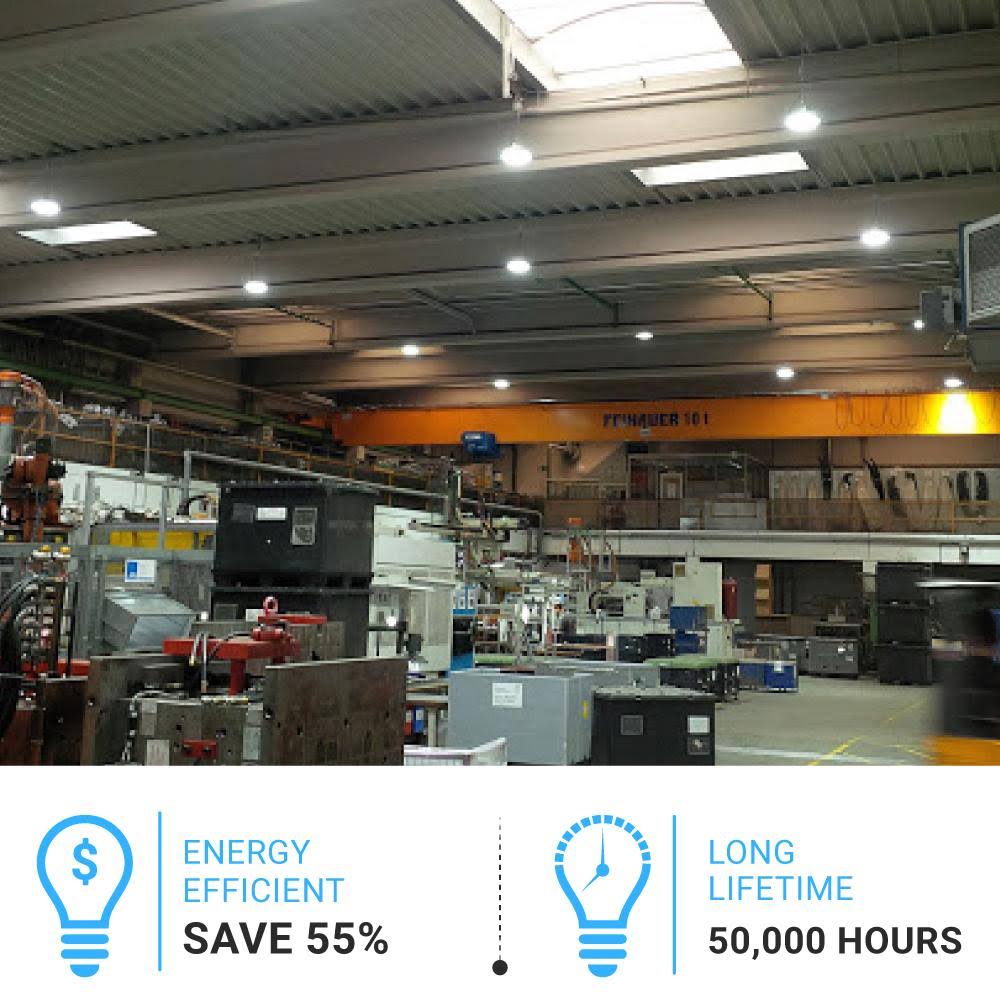 200W LED High Bay UFO 4000K Black U8141
