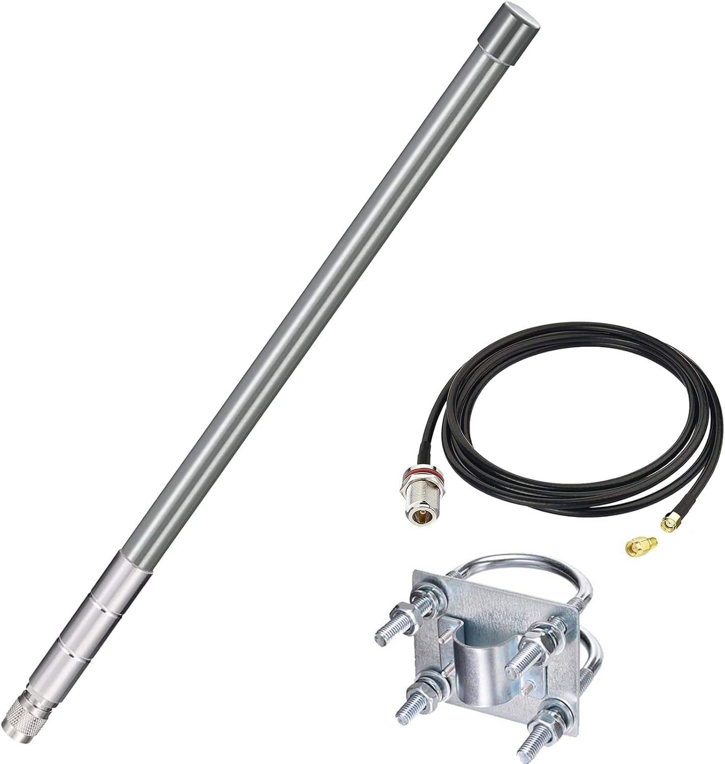 31.5inch 5.8 dBi Antenna 915MHz Lora Antennas Low Loss Cable 3.3ft Pack of 2 W572