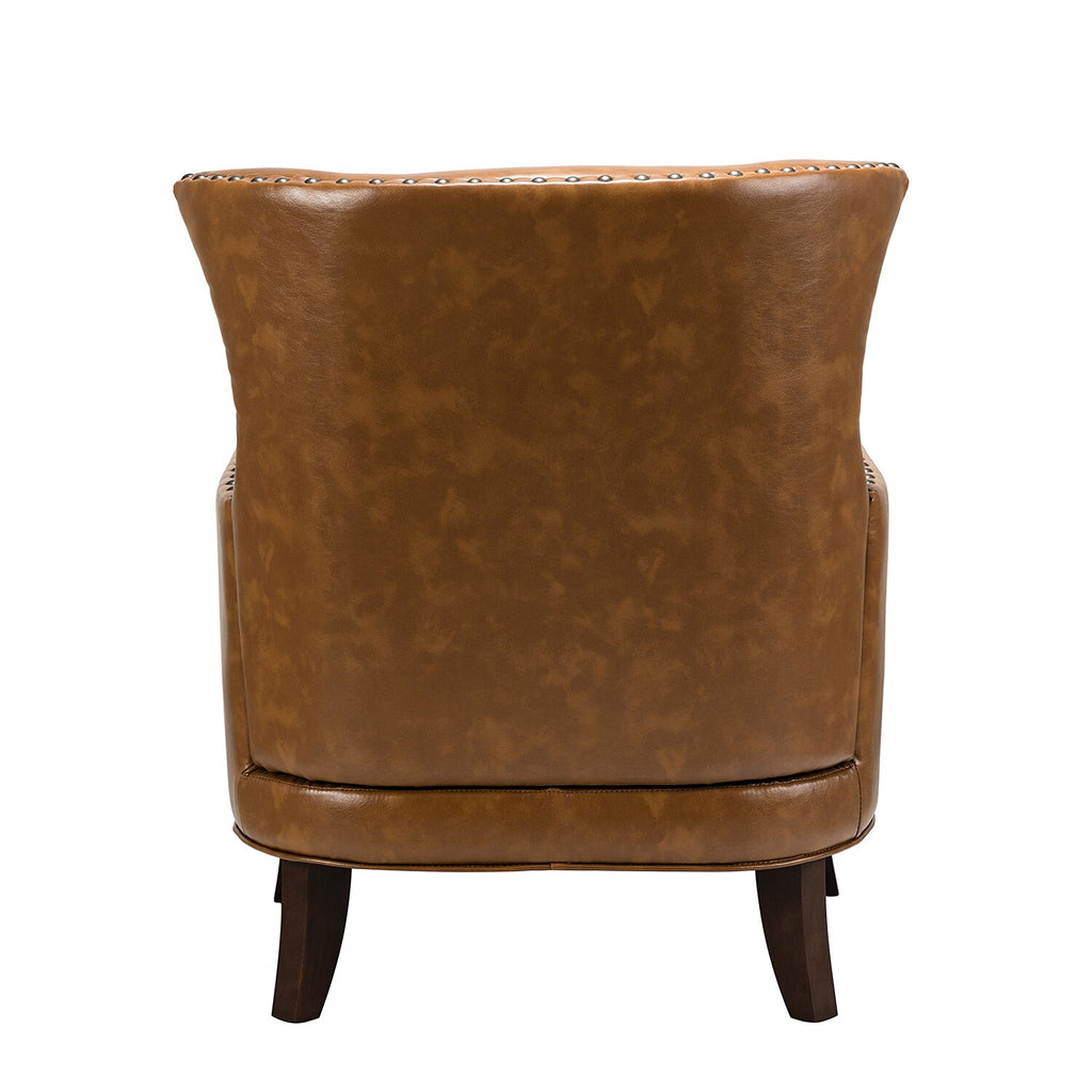 Traditional Wingback Upholstered ArmChair with Nailhead Trim L933