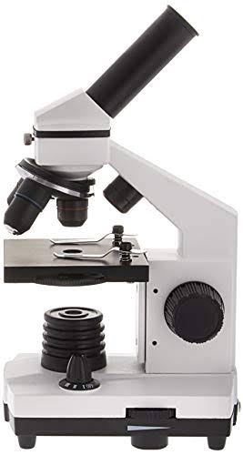 Student Microscope 40X-1000X Optical Glass Lens All-Metal LED Biological Compound Monocular Microscope O197