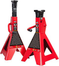 3 Ton Steel Jack Stands, Red, Pack of 2 T287