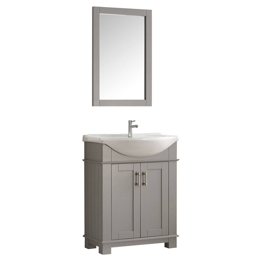 Gray Traditional Bathroom Vanity Q740