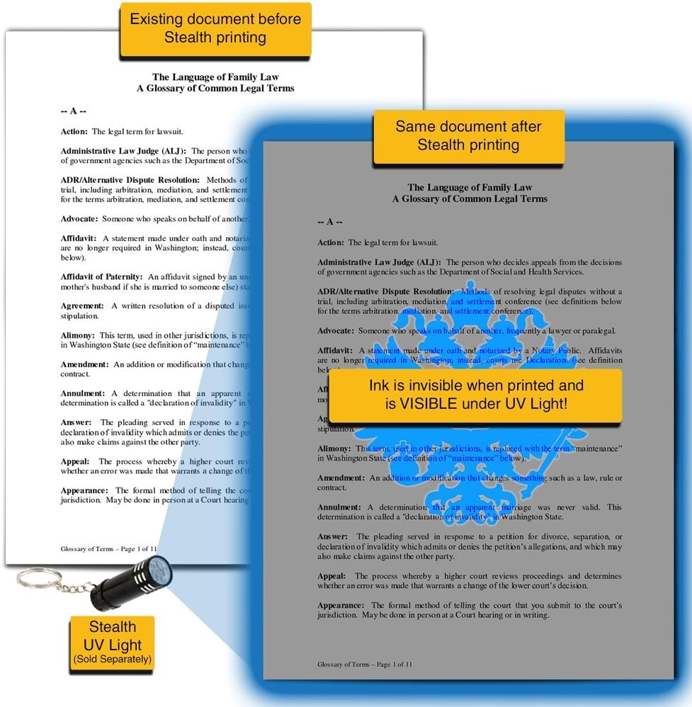 Invisible Ink Replacement Cartridges Pack of 2 L32241