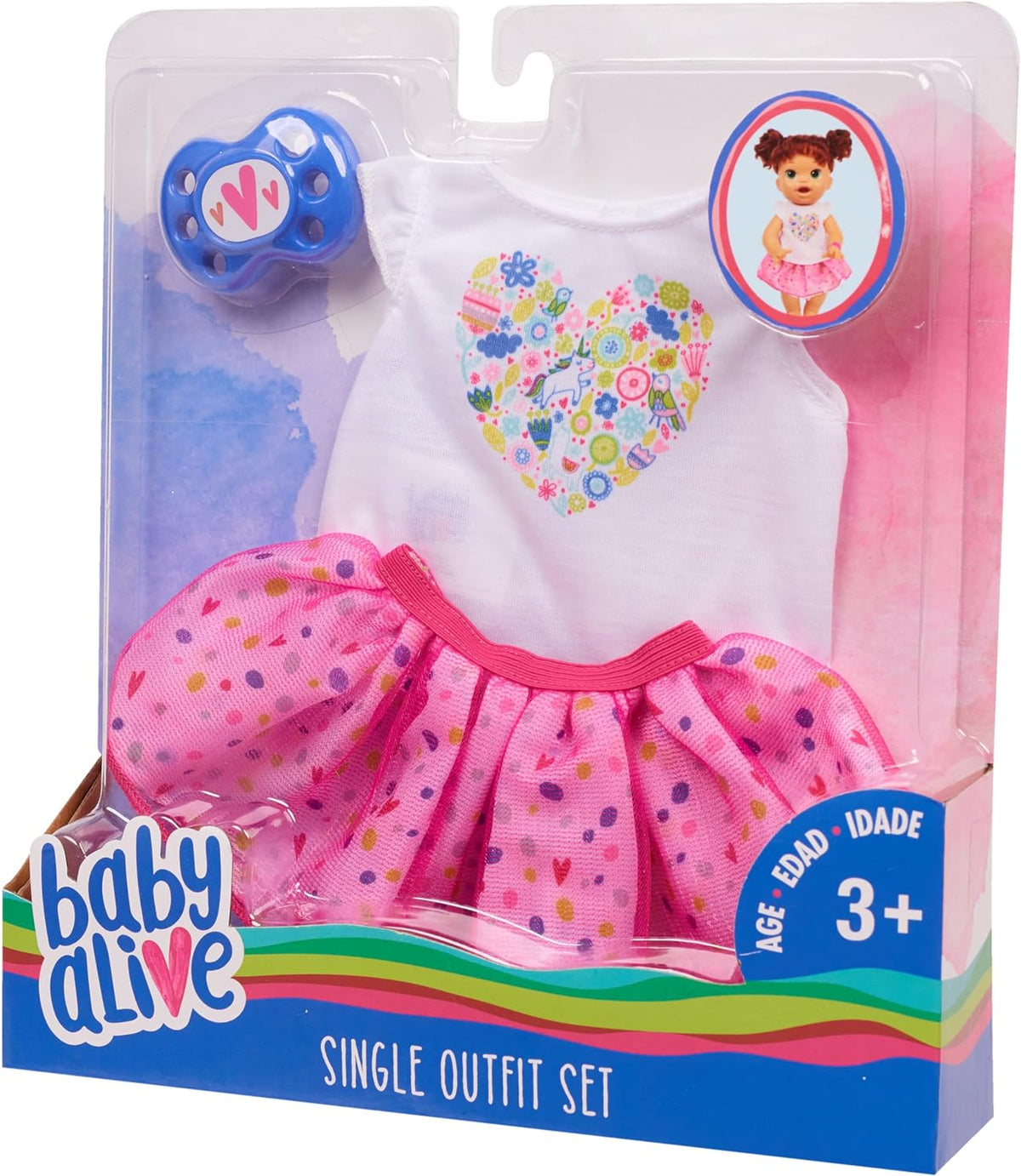 White Tee Pink Tutu Outfit Set Y918