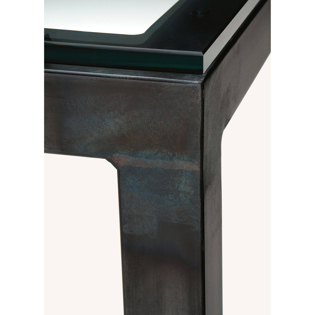 White Venatino Marble Top Parsons Bar Table G792