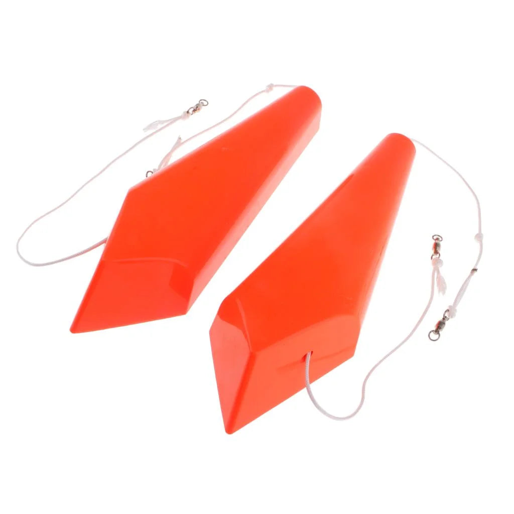 1 Pair Splashing Float Trolling Board Planer Fishing Slippers G142