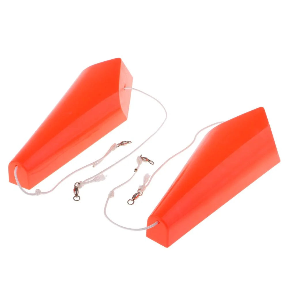 1 Pair Splashing Float Trolling Board Planer Fishing Slippers G142