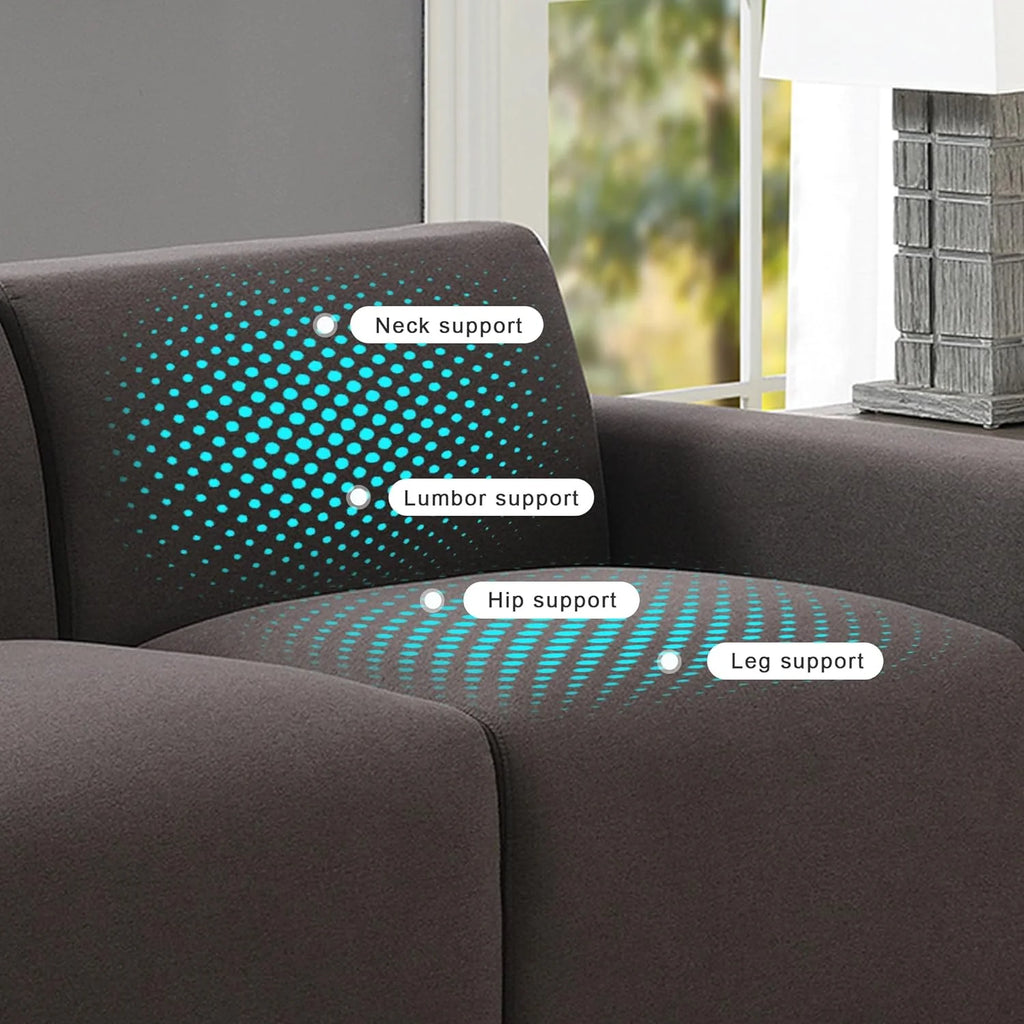 3 Seater Upholstered Sofa Couch U60036