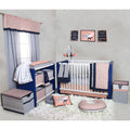 10-Piece 100% Cotton Percale Crib Bedding Set with 2 Crib Fitted Sheets B362430