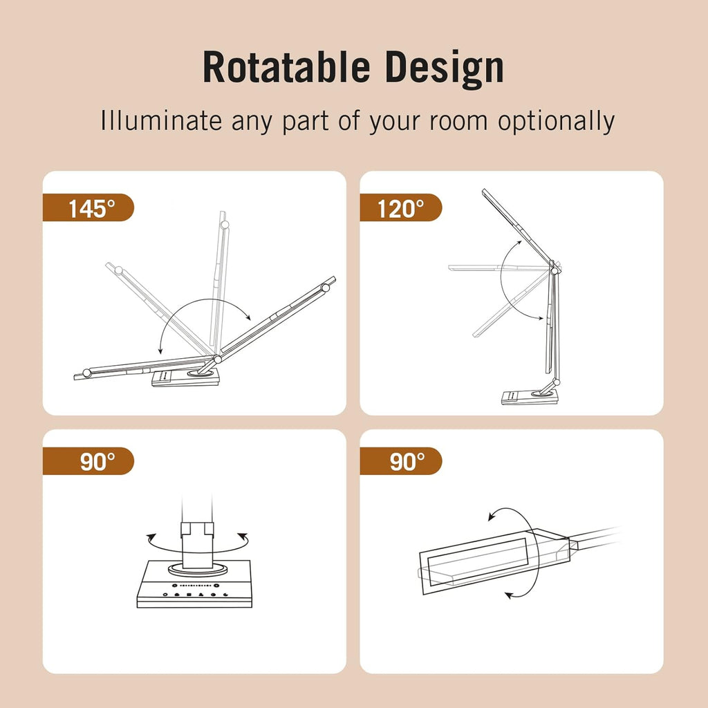 Metal LED Desk Lamp with USB Port, Touch Control A226