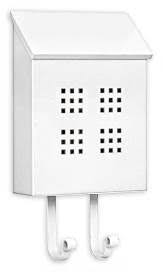 White Traditional Decorative Mailbox L57683