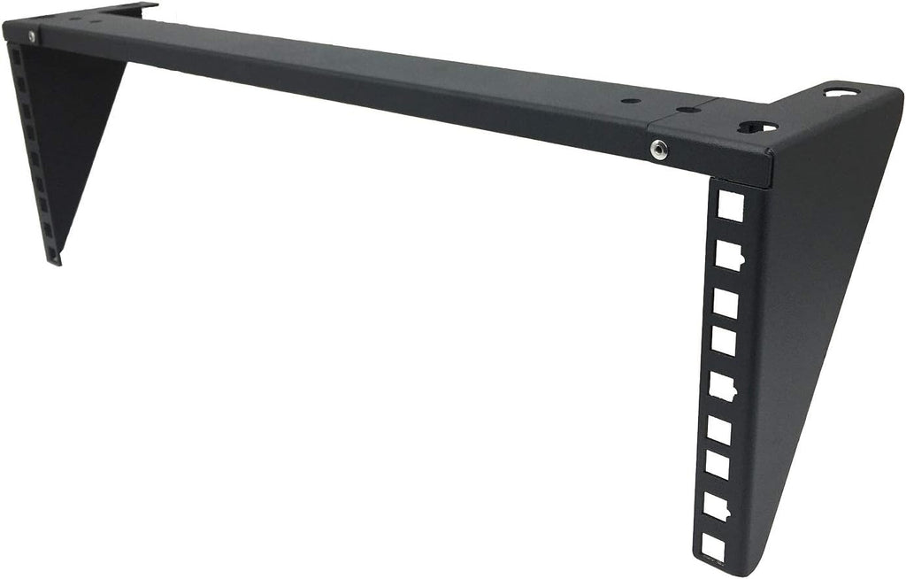 2 Pack 1U Foldable 19 Inches Cold Rolled Steel Vertical Wall Mount Rack Including Hardware A846