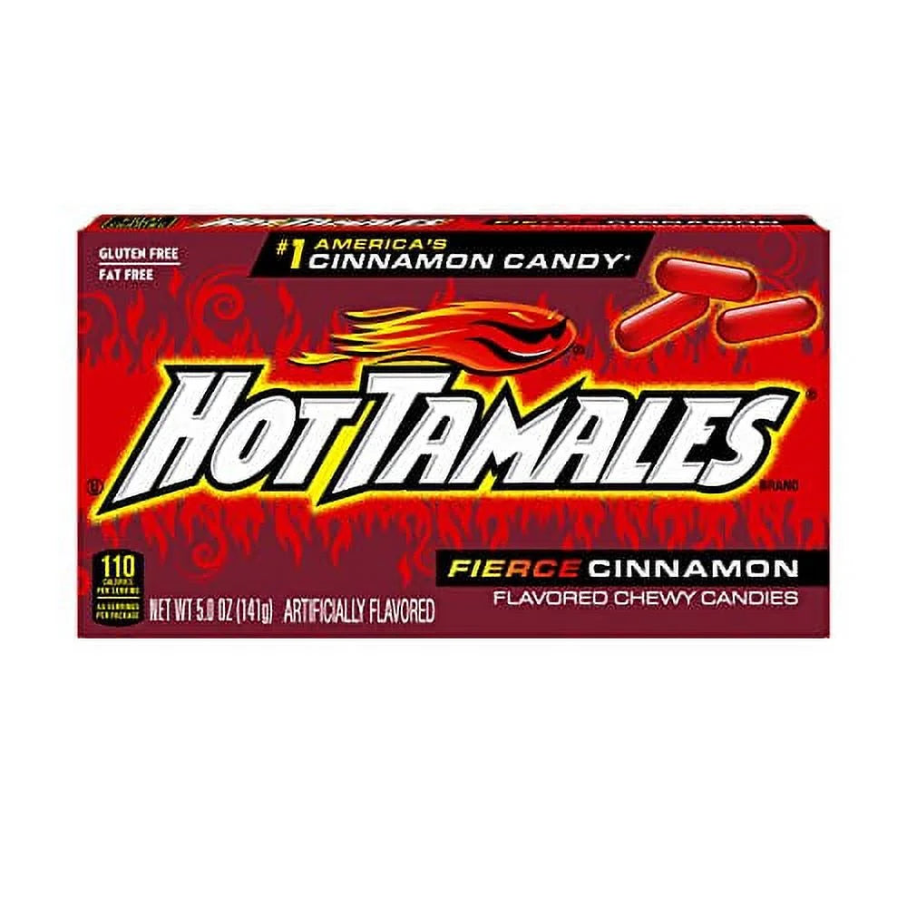 Fierce Cinnamon Chewy Candy, 5 ounce Theater Box (Pack of 12) F3351