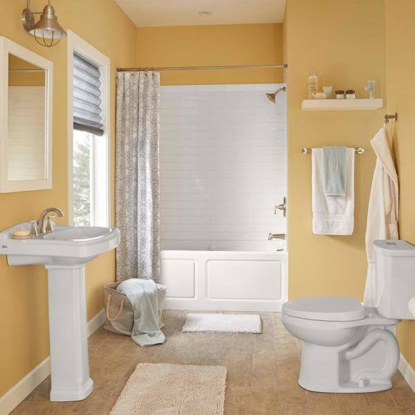 Brushed Nickel Tub and Shower Faucet and Two Single Hole Bathroom Faucets Set F104