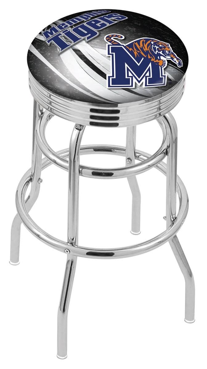 Chrome Double Ring Bar Stool E27752