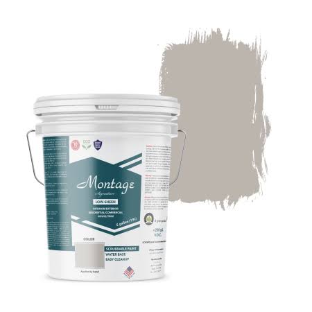 Dove Gray Low Sheen Interior/Exterior Paint, 5 Gallon P8664