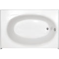 White Rectangular Alcove Bathtub Z2172