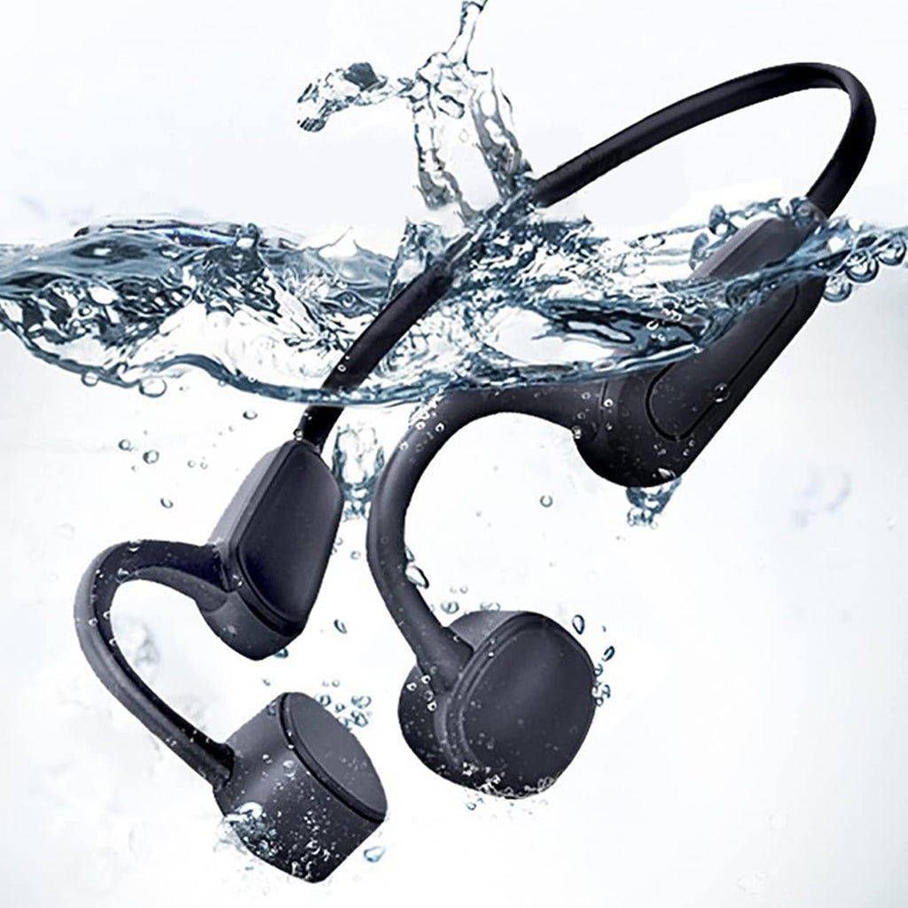 Waterproof Bone Conduction Headphones IPX8 Open Ear (Gray) S464