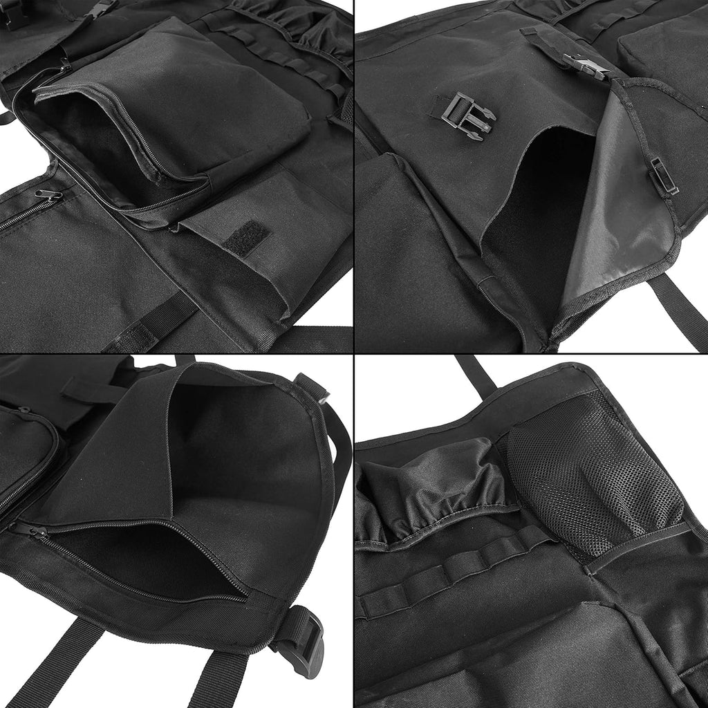 Rear Seat Cover Cargo Net Trunk Organizers Pouch Bags K8654