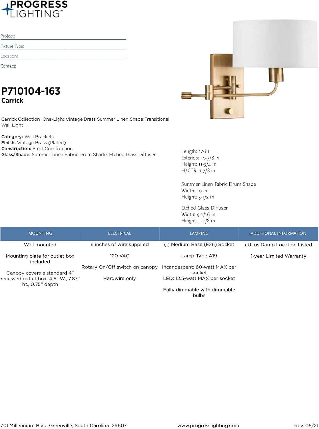 Brass Wall Brackets N94956