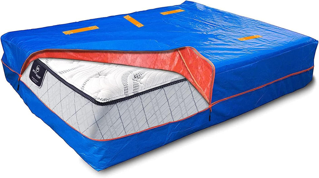 King Mattress Bags with 12 Reinforced Handles Waterproof Zipper Y4683