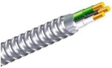 50' 8/2 Type 8 AWG 2 Conductors Stranded METAL CLAD Cable With Aluminum Armour and Green Insulated Ground Wire Copper Q557
