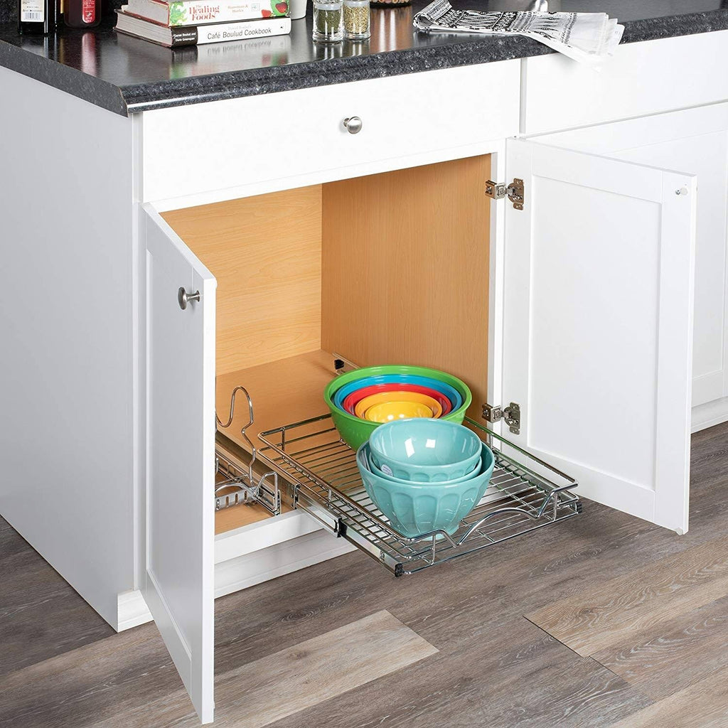 Chrome Slide Out Cabinet Organizer O158273