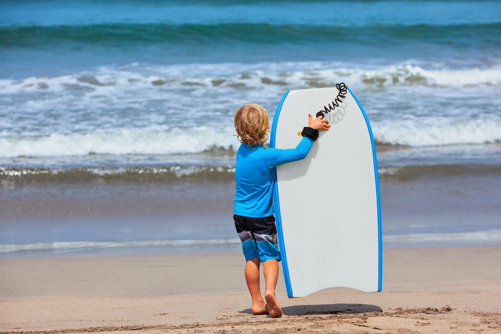 Yellow 41 Inch EPS Core Bodyboard with Wrist Leash R9679
