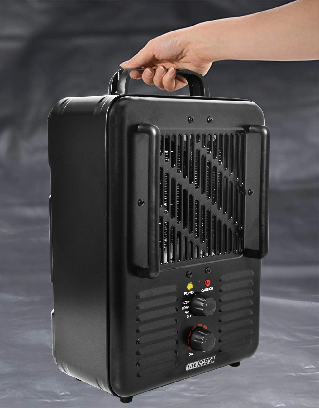 Deluxe Milkhouse Heater with Dial Thermostat and Carry Handle Q322