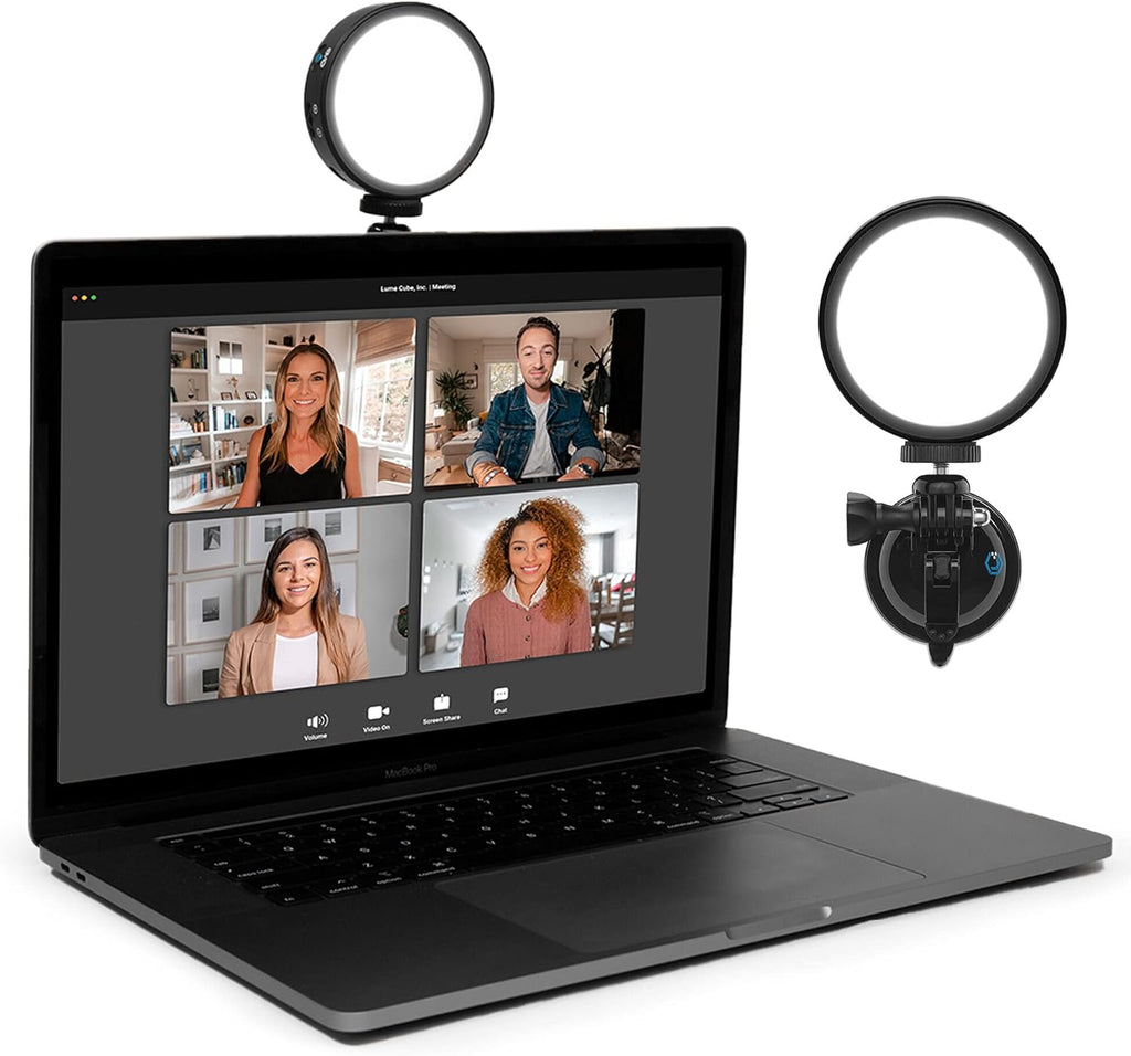 Video Conference Lighting Kit with Adjustable Brightness and Color Temperature, Stand and Mount Included T61713