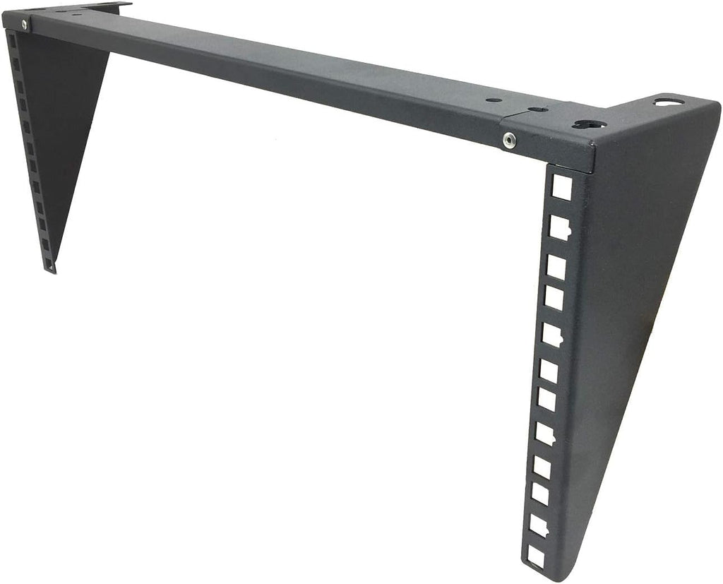 2 Pack 1U Foldable 19 Inches Cold Rolled Steel Vertical Wall Mount Rack Including Hardware A846