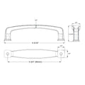 25 Pack 3-3/4x22 inch Cabinet Hardware Handle Pull Z4525