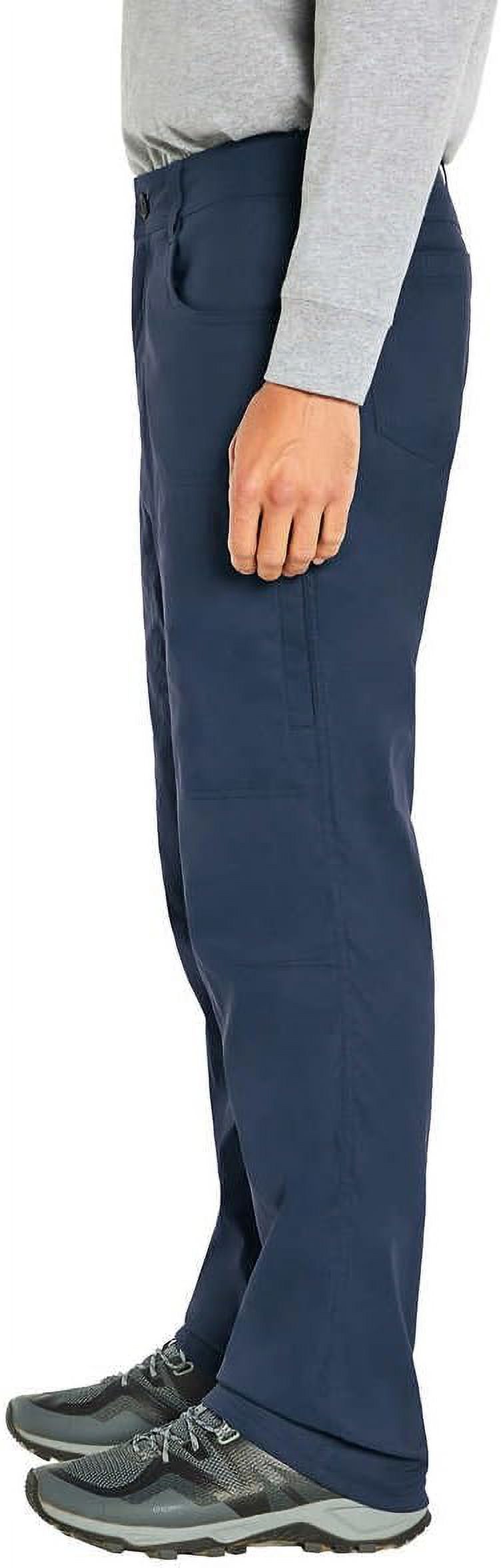 Men’s Fleece Lined Stretch Fabric Pant (Blue,32x32) S943189