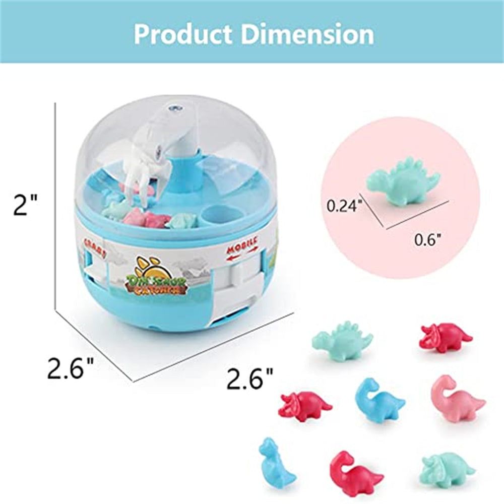 Kids Mini Claw Machine Toys with Dinosaur Figures F7030
