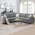 Gray Upholstered Sectional Sofa K108740