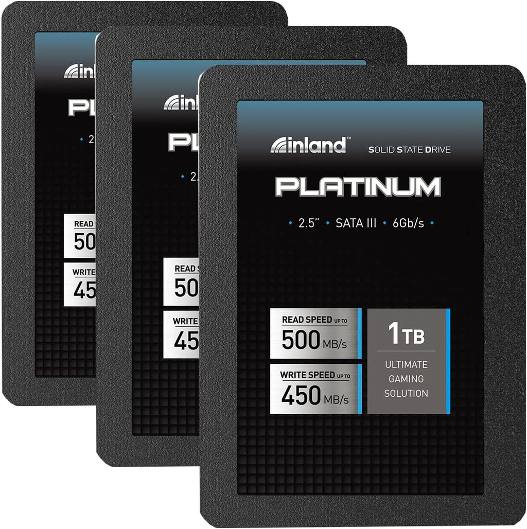 3 Pack 512GB SSD SATA III 2.5" Internal Solid State Drive U581