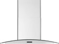 30''/36'' wall-mount range hood with glass chimney, 750 CFM, LED speed indicator, Dual-level lighting E499059