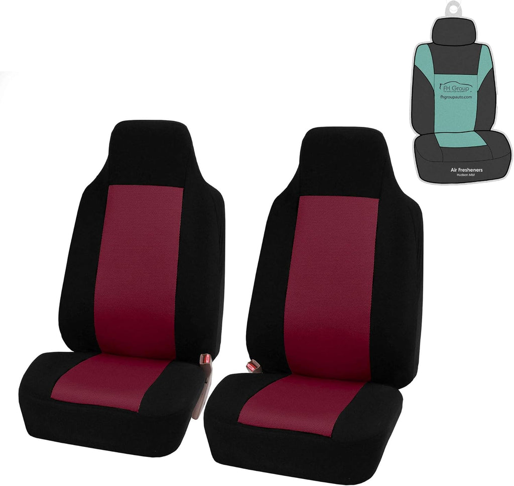 Beige Cloth Bench Car Seat Covers Rear Set N63547
