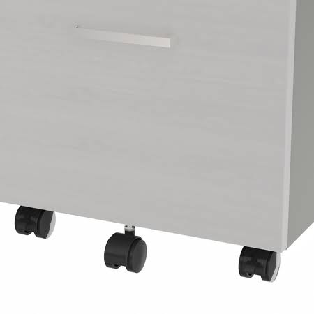 White/Silver Filing Cabinets A19797