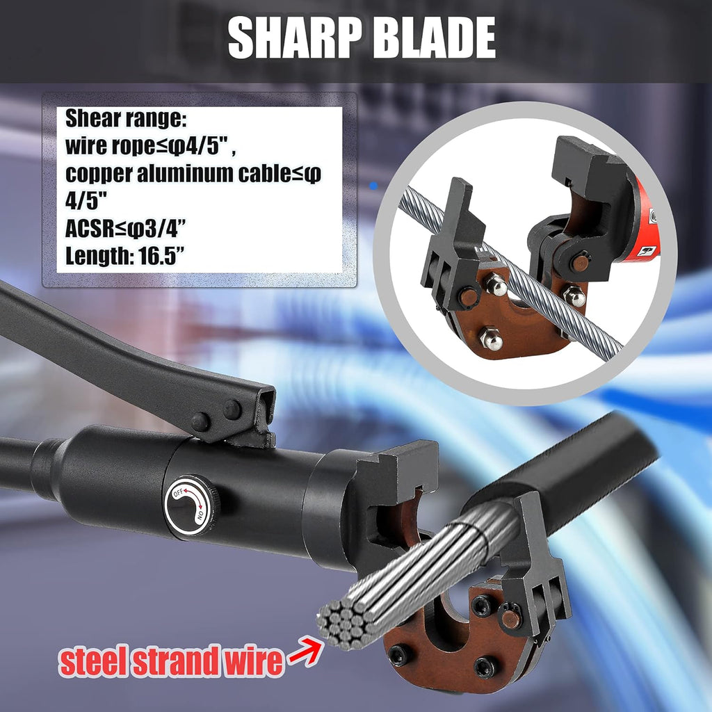 Hydraulic Cable Cutter φ25/32” 60KN Steel Wire Cutter H78168