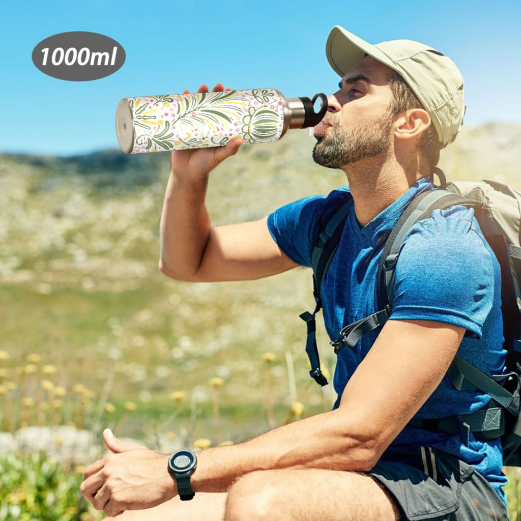 Stainless Steel Insulated Water Bottle with Straw Lid Y826