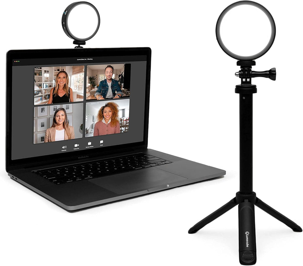 Video Conference Lighting Kit with Adjustable Brightness and Color Temperature, Stand and Mount Included T61713
