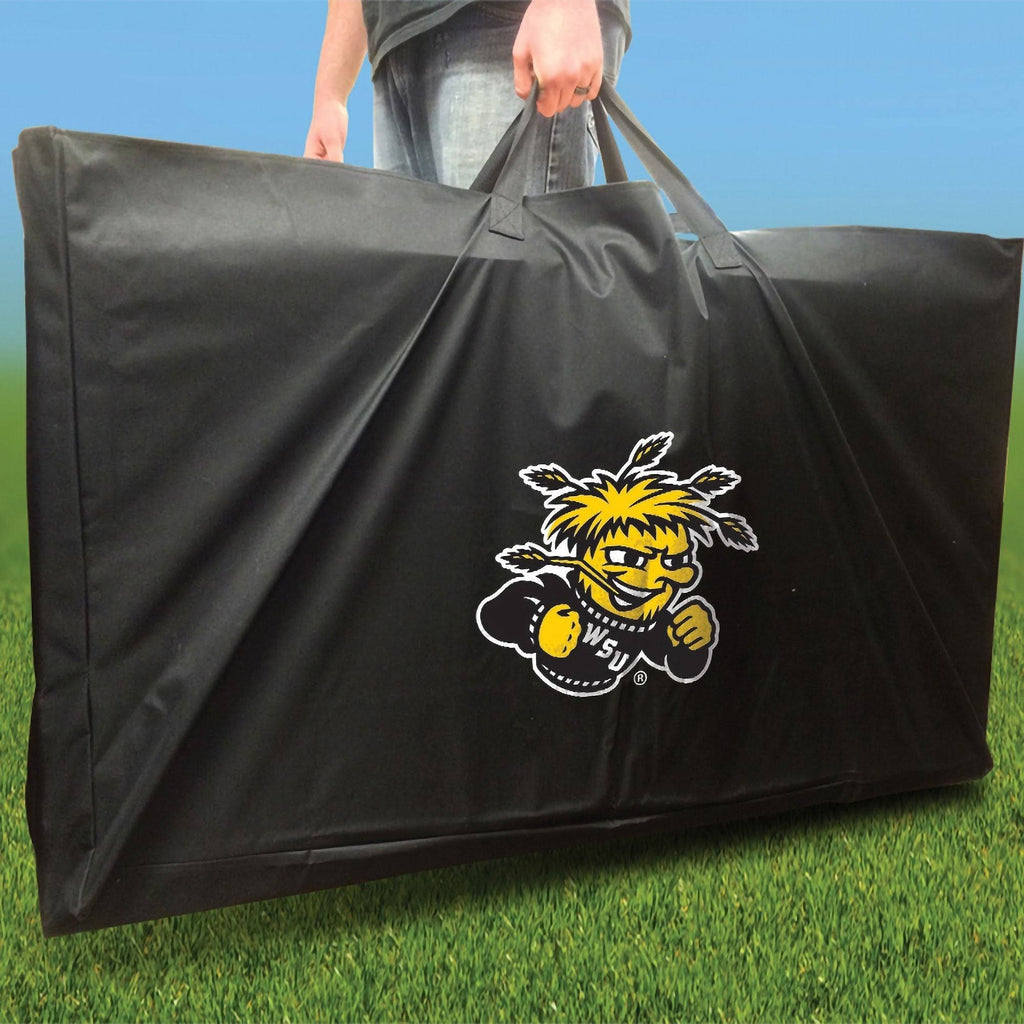 Cornhole Board Set with 8 Team Logo Bags and Carrying Case O873