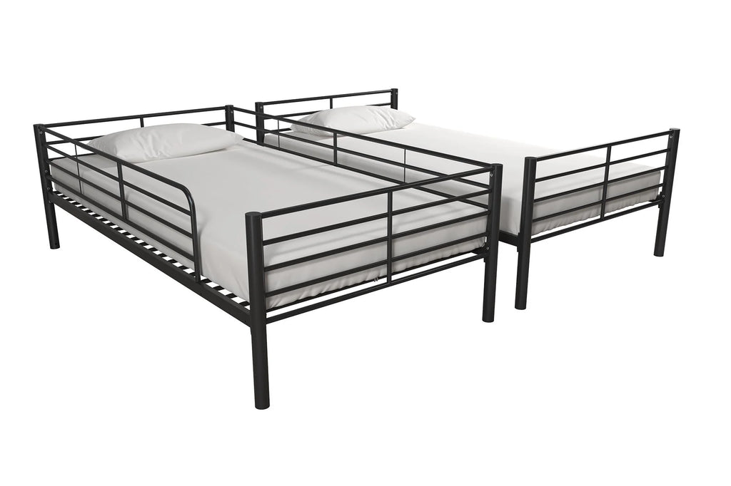 Black Twin over Twin Metal Bunk Bed K161976
