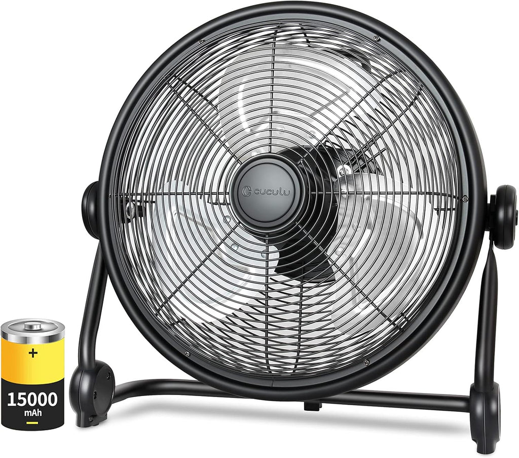 15000mAh 12'' Cordless Metal Blade Portable Fan W152920