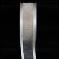 Champagne Satin Edged Organdy with Gold Trim 30 Yards B1295
